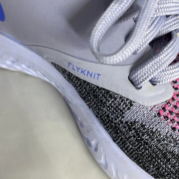 NIKE Odyssey React 2 Flyknit React Running Shoe Purple Lightweight Sneaker 6 - Picture 8 of 13